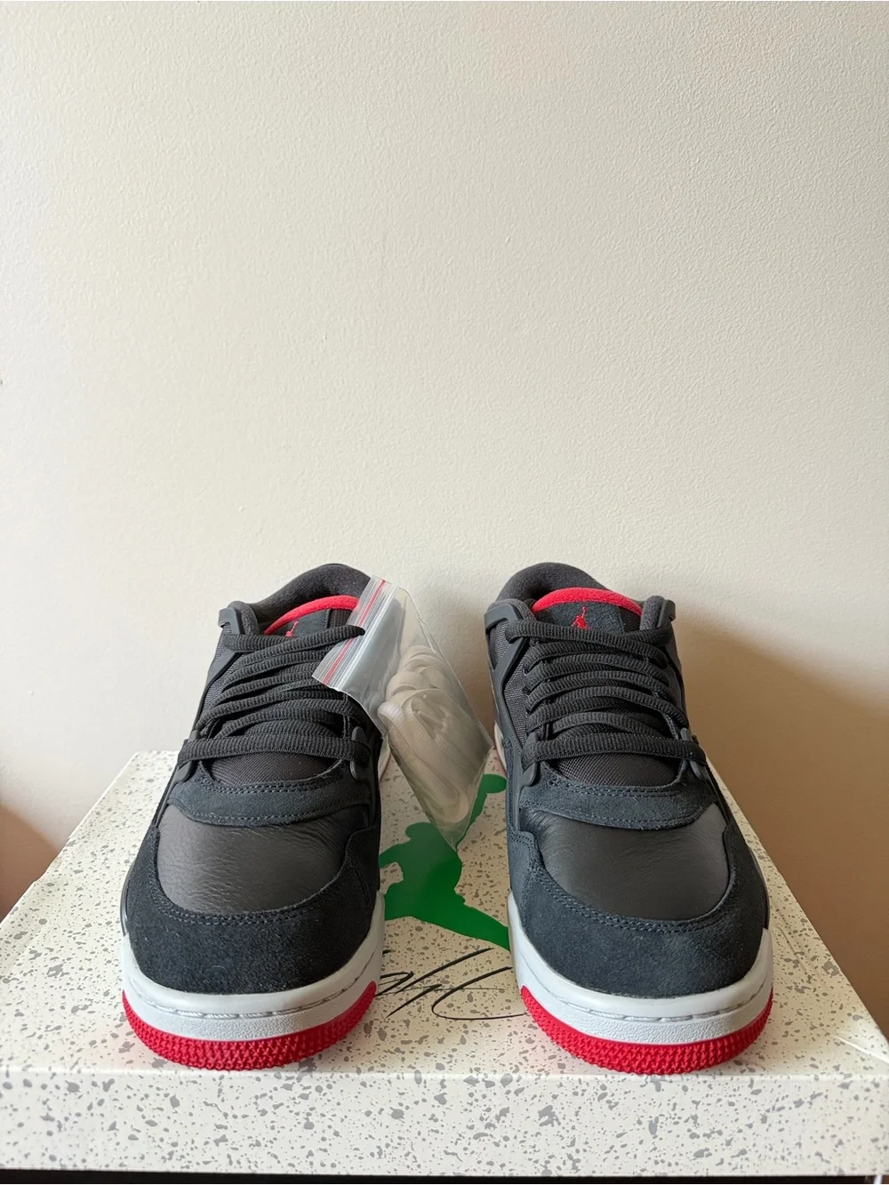 Air Jordan 4 RM Black Varsity Red FQ7939-061 Men’s Size 12